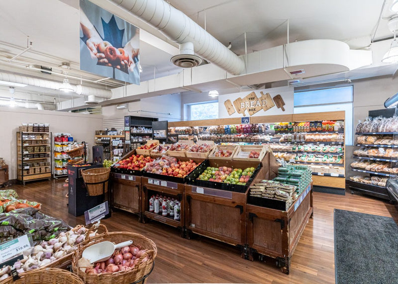 The Big Carrot One-Stop-Shop Image - Interior of Danforth Community Market Organic Produce and Bread Department